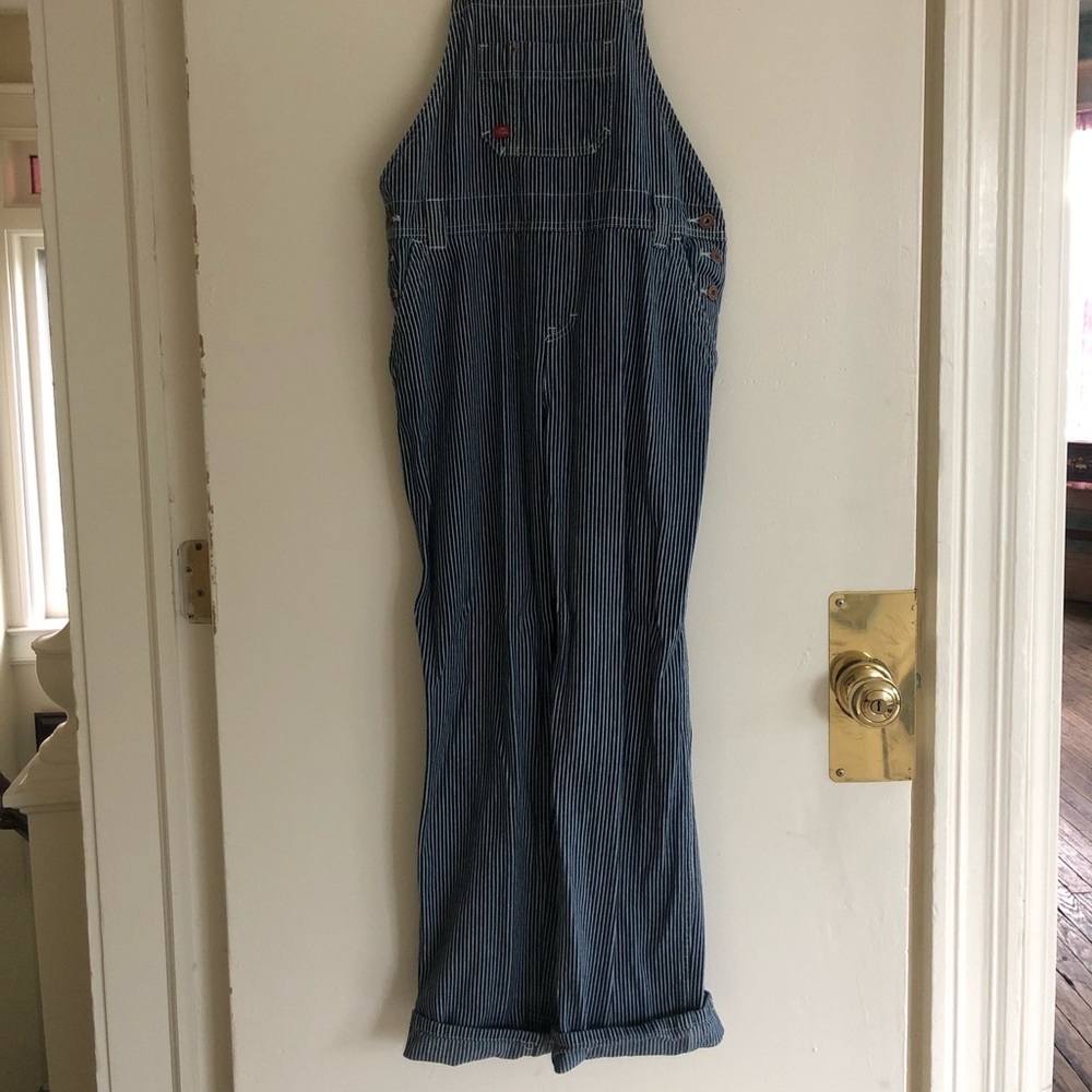 Dickies Blue Striped Overalls